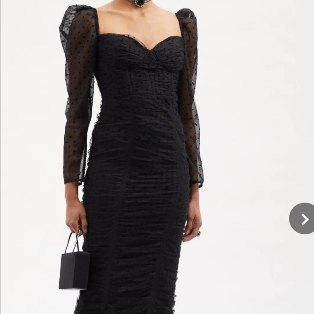 Self-Portrait Black Long Sleeve Dress